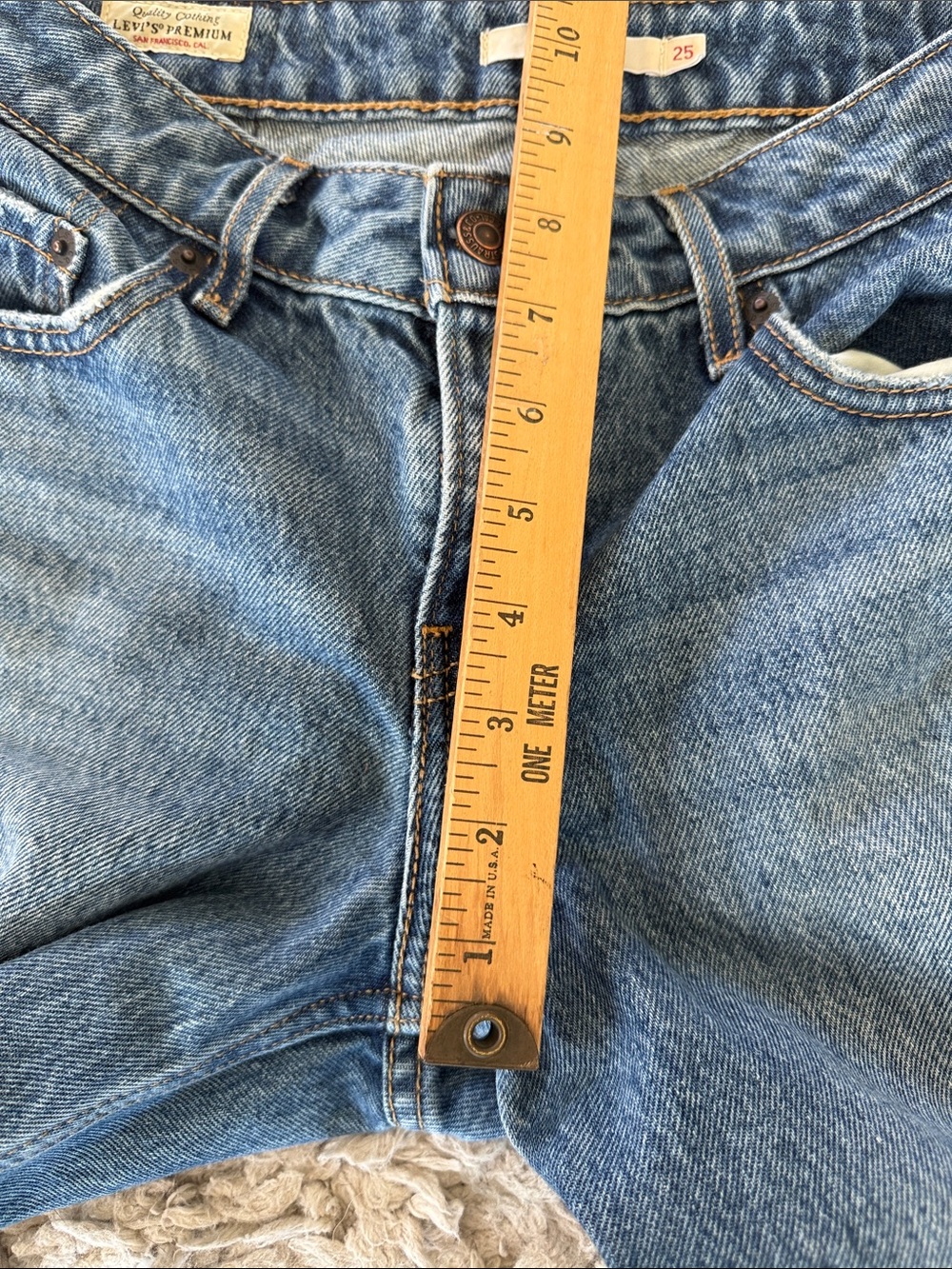 Levi’s Premium Low Loose Jeans Women’s 25 Medium Wash Wide Leg Baggy Denim - Picture 11 of 16